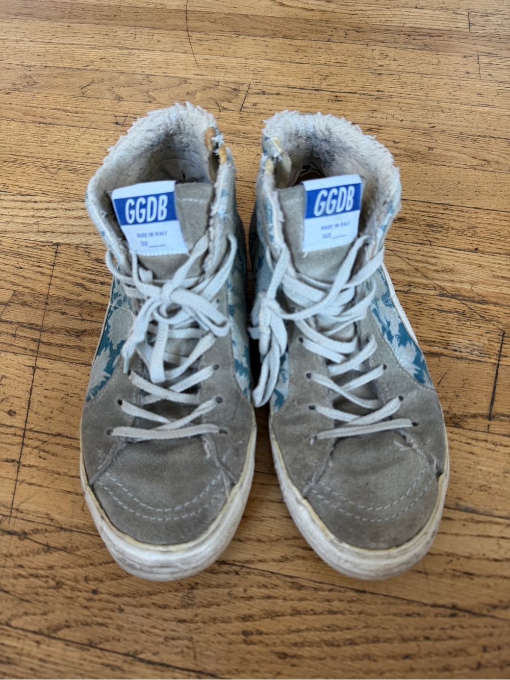 RARE! Golden Goose Shearling Lined High Top Sneakers